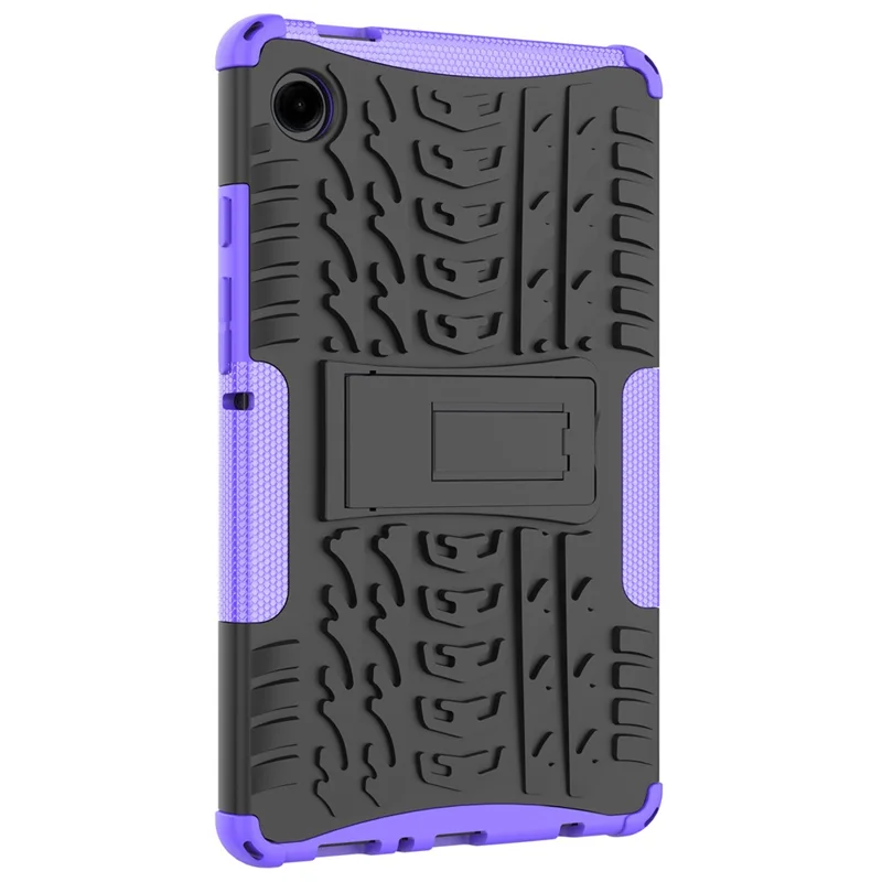 Für Samsung Galaxy Tab A9 Kickstand Cover Reifentextur Rutschfest Tablet-Hülle - Lila