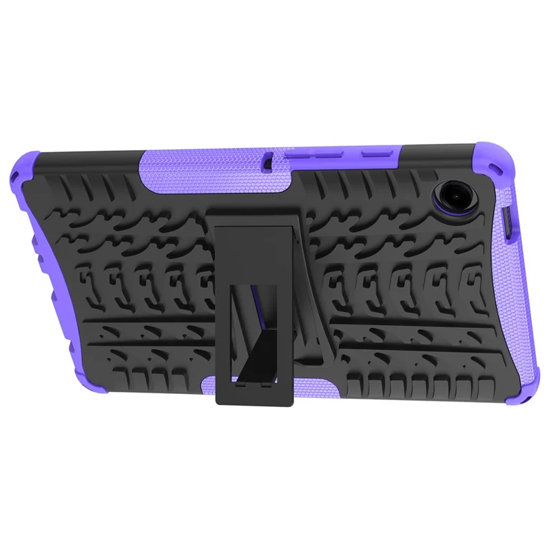 Für Samsung Galaxy Tab A9 Kickstand Cover Reifentextur Rutschfest Tablet-Hülle - Lila