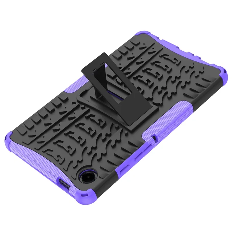 Für Samsung Galaxy Tab A9 Kickstand Cover Reifentextur Rutschfest Tablet-Hülle - Lila