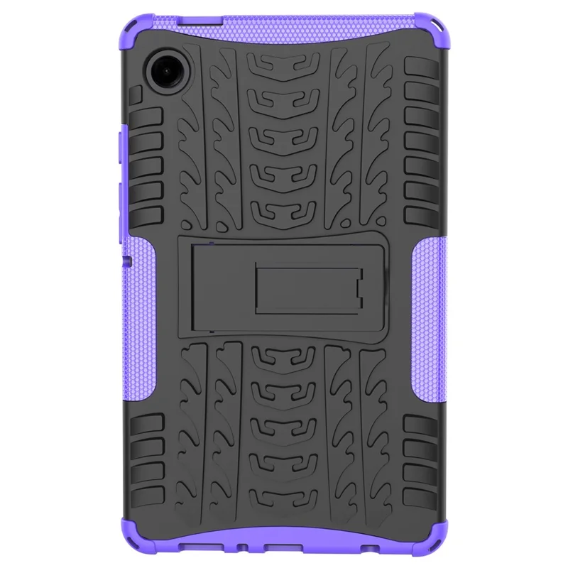 Für Samsung Galaxy Tab A9 Kickstand Cover Reifentextur Rutschfest Tablet-Hülle - Lila