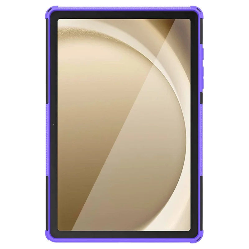 For Samsung Galaxy Tab A11+ / A9+ Tire Texture Case Shockproof TPU+PC Tablet Cover with Kickstand - Purple