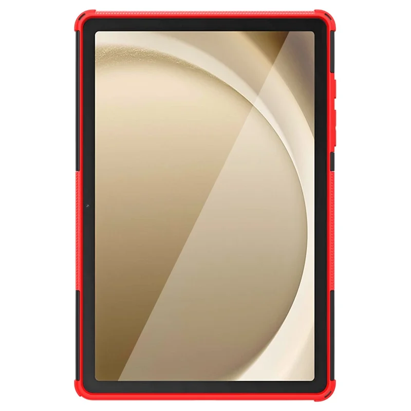 For Samsung Galaxy Tab A11+ / A9+ Tire Texture Case Shockproof TPU+PC Tablet Cover with Kickstand - Red
