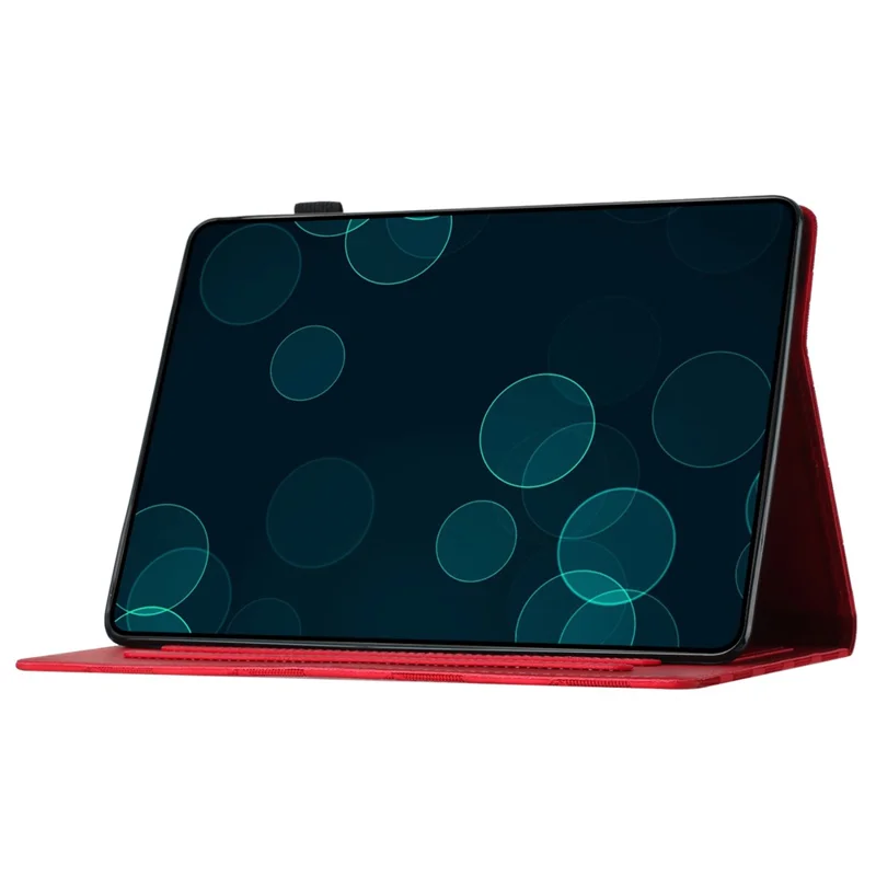 For iPad 10.2 (2020)  /  (2019)  /  Air 10.5 inch (2019) Case Diamond Texture Leather Tablet Cover Stand - Red