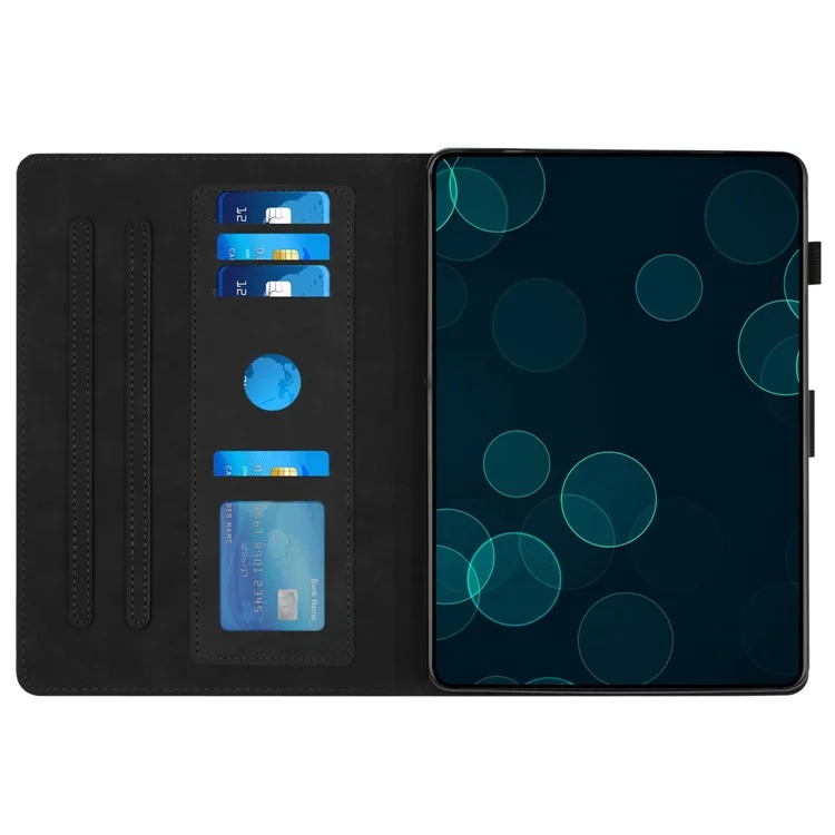 para ipad mini / mini 2 / mini 3 / mini 4 / mini (2019) cubierta de tableta de textura de diamantes de estanque de cuero de 7.9 pulgadas - negro