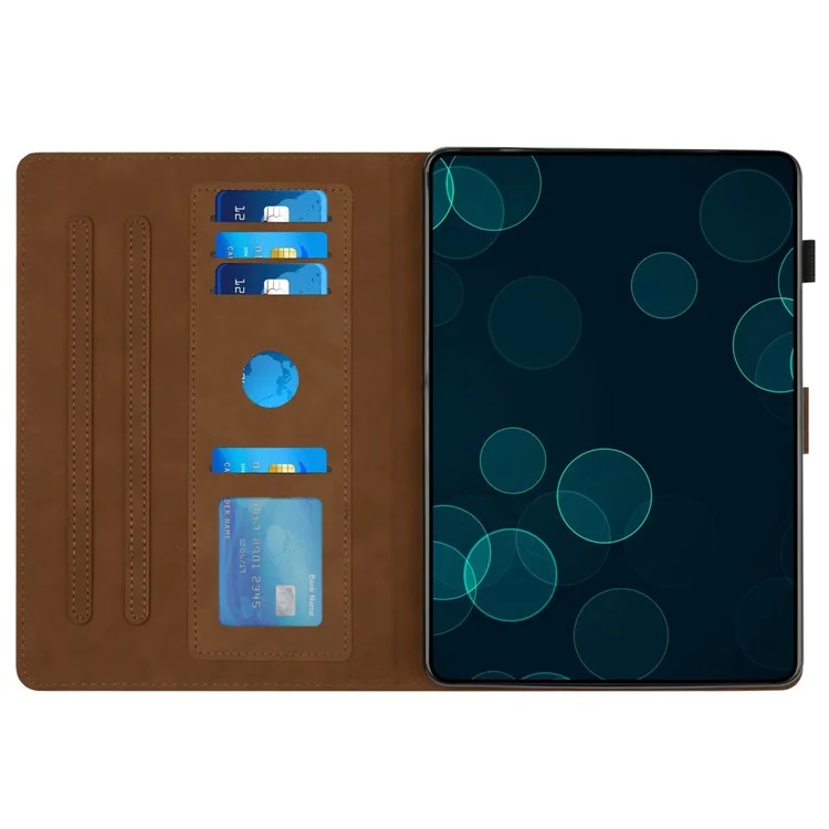 Para iPad Mini / Mini 2 / mini 3 / mini 4 / mini (2019) 7,9 polegadas Capa de Couro Caso de Suporte Textura de Diamante Tablet Cover - Marrom