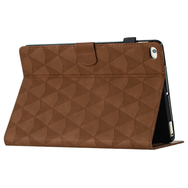Para iPad Mini / Mini 2 / mini 3 / mini 4 / mini (2019) 7,9 polegadas Capa de Couro Caso de Suporte Textura de Diamante Tablet Cover - Marrom