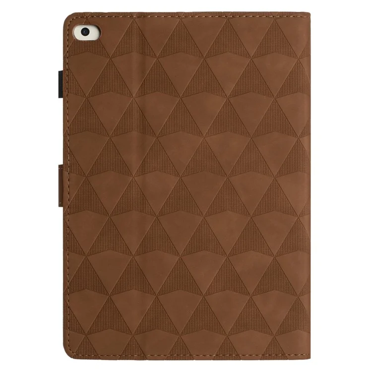 Para iPad Mini / Mini 2 / mini 3 / mini 4 / mini (2019) 7,9 polegadas Capa de Couro Caso de Suporte Textura de Diamante Tablet Cover - Marrom