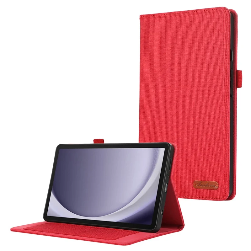 For Samsung Galaxy Tab A9+ Case Shockproof Leather Folio Stand Tablet Cover - Red
