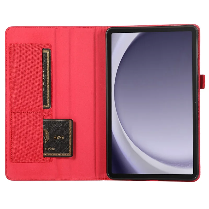 For Samsung Galaxy Tab A9+ Case Shockproof Leather Folio Stand Tablet Cover - Red