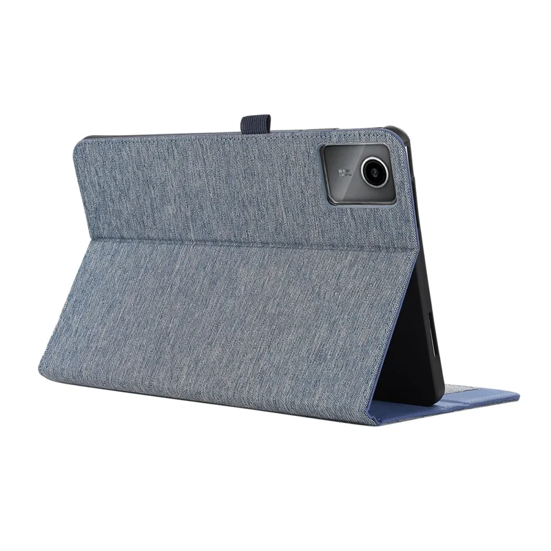 Чехол для Lenovo Tab M11 / Xiaoxin Pad 11 2024 из искусственной кожи с держателем для карт и подставкой - синий