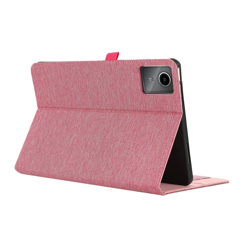 For Lenovo Tab M11 / Xiaoxin Pad 11 2024 Case PU Leather Card Holder Tablet Stand Cover - Pink