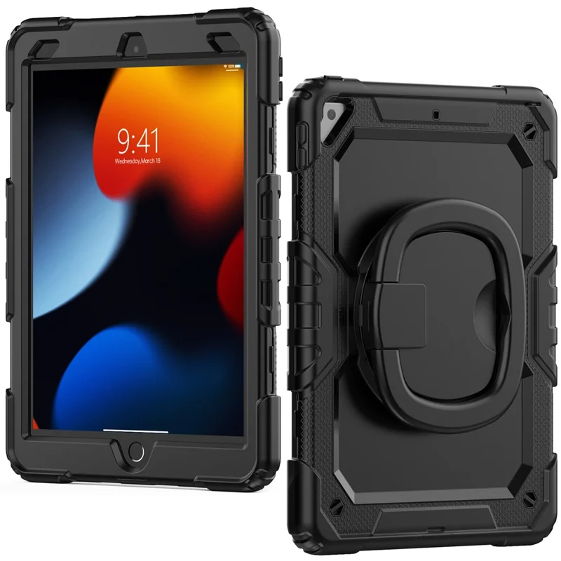 Tablet-Hülle mit Griff, Ständer und Schultergurt für iPad Pro 10,5-Zoll (2017) / Air 10,5-Zoll (2019) – Schwarz