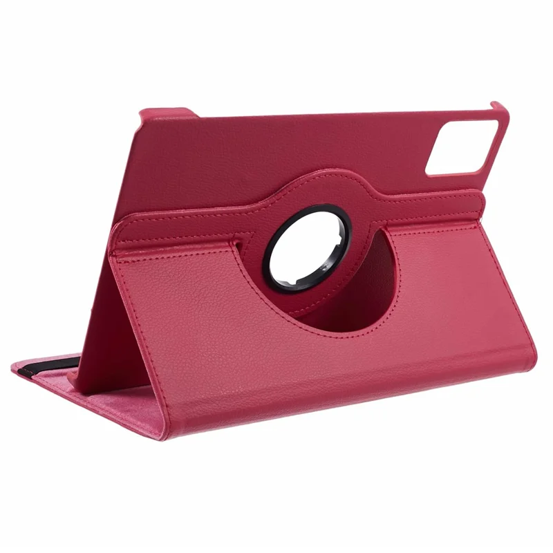 For Lenovo Tab M11 / Xiaoxin Pad 11 2024 Leather Case Rotating Stand Tablet Cover - Rose