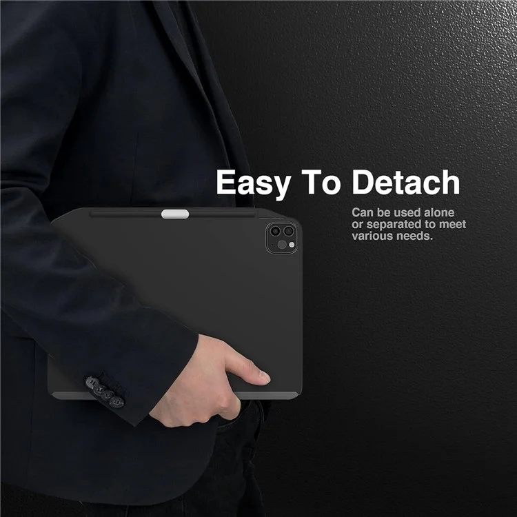SWITCHEASY CoverBuddy Para iPad Pro 11 (2022) / (2021) / (2020) / (2018) / iPad Air (2020) / (2022) Capa de Tablet PC Magnética Protetora - Preta