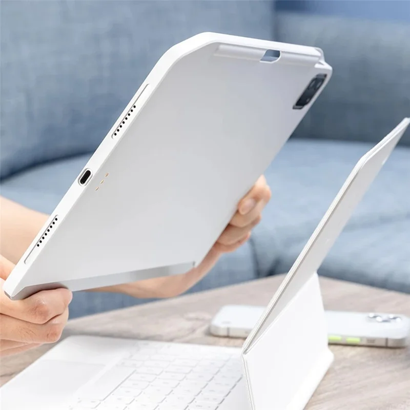 SWITCHEASY CoverBuddy Pour iPad Pro 11 (2022) / (2021) / (2020) / (2018) / iPad Air (2020) / (2022) Étui pour tablette PC Couverture de protection magnétique - Blanc