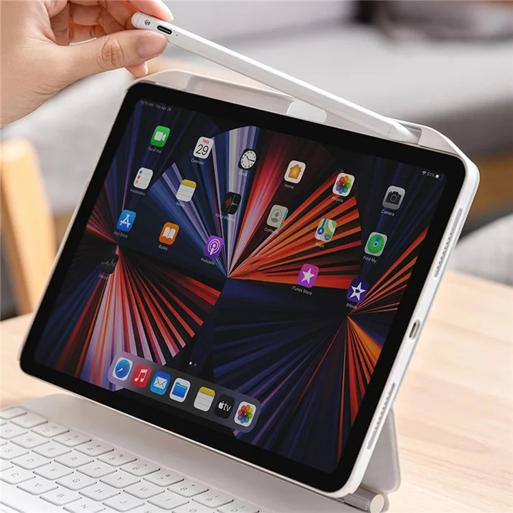 SWITCHEASY CoverBuddy für iPad Pro 12.9 (2022) / (2021) Schutzhülle stoßfest Hartplastikabdeckung - Weiß