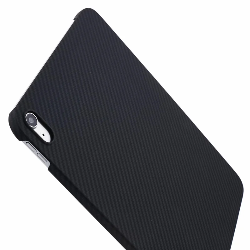 Étui pour iPad 10,9 (2022) 1500D Texture Grossière Fibre d'Aramide Anti-Chute Noir Housse de Tablette