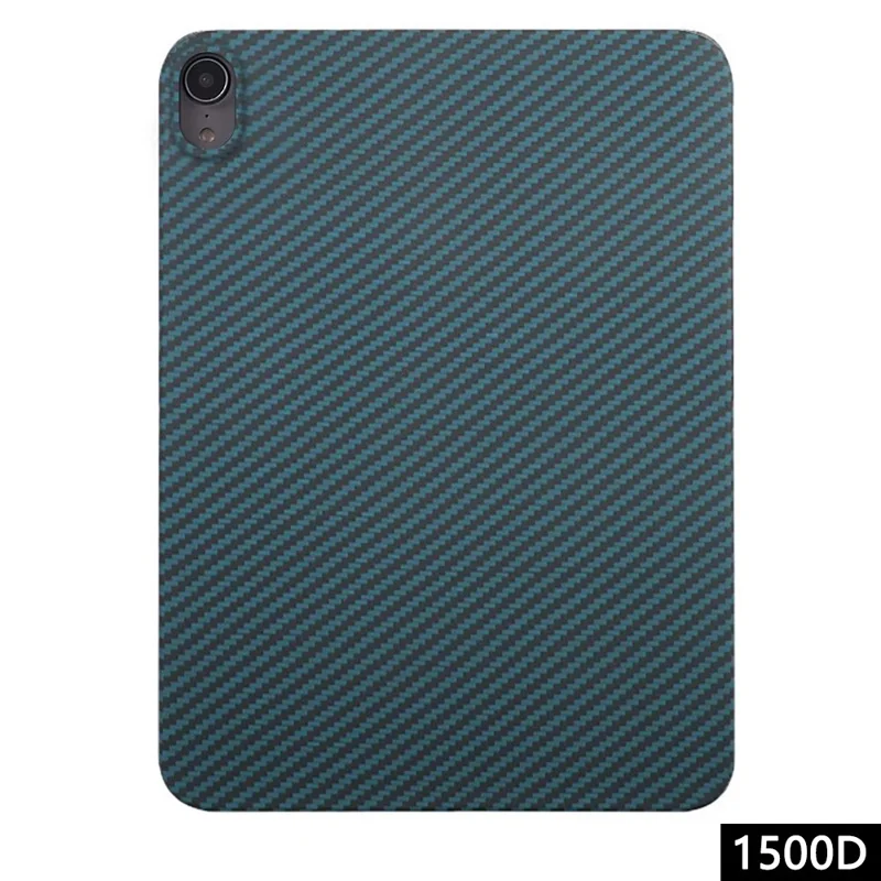 For iPad mini (2024) / mini (2021) Blue Case Anti-Drop Aramid Fiber 1500D Coarse Texture Tablet Cover