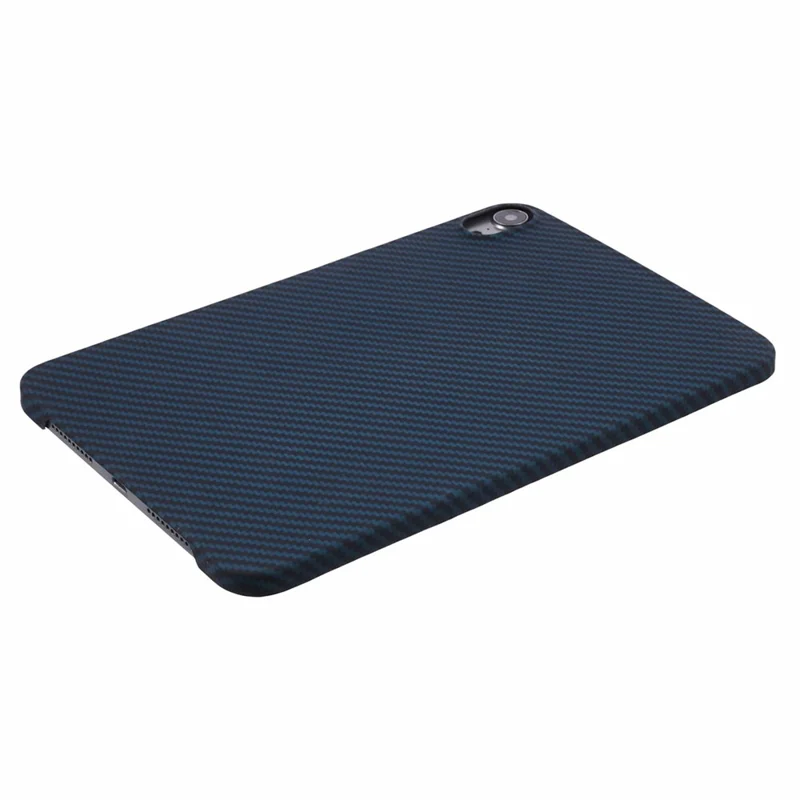 For iPad mini (2024) / mini (2021) Blue Case Anti-Drop Aramid Fiber 1500D Coarse Texture Tablet Cover