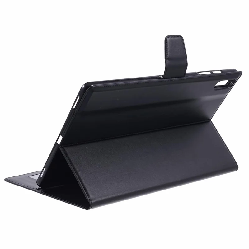HANMAN Seria Mill dla Samsung Galaxy Tab S9 FE+ / Tab S9+ / Tab S8+ / Tab S7+ / Tab S7 FE Etui Skórzane z Podstawką i Portfelem - Czarny