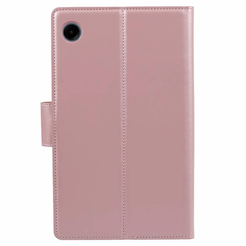 HANMAN Mill Series for Samsung Galaxy Tab A9 Case Magnetic Leather Folio Flip Tablet Cover - Rose Gold