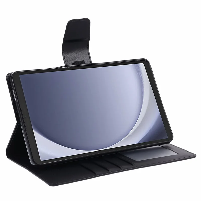 HANMAN Mill-serie för Samsung Galaxy Tab A9 lådrama Magnetisk läderföljetablätskärm - Svart