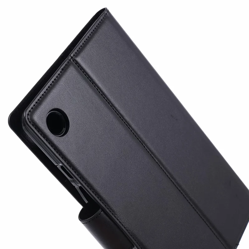 HANMAN Mill-serie för Samsung Galaxy Tab A9 lådrama Magnetisk läderföljetablätskärm - Svart