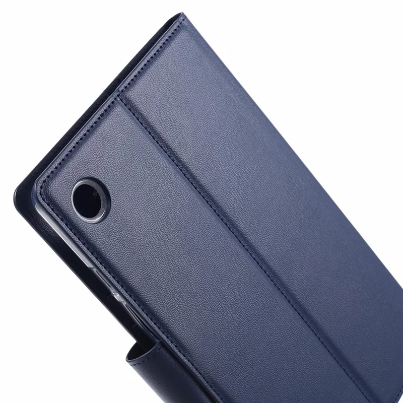 HANMAN Mill Series for Samsung Galaxy Tab A9 Case Magnetic Leather Folio Flip Tablet Cover - Blue