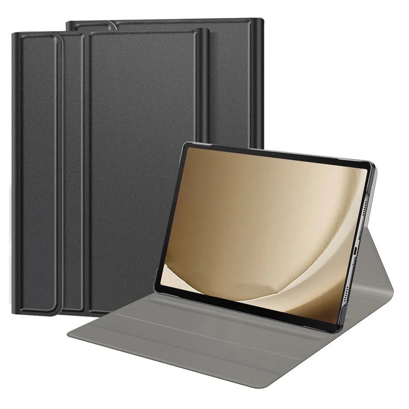 Bulk Buy PU Leather Case for Samsung Galaxy Tab A9+ Shockproof Full Body Stand Cover (without Keyboard) - Black