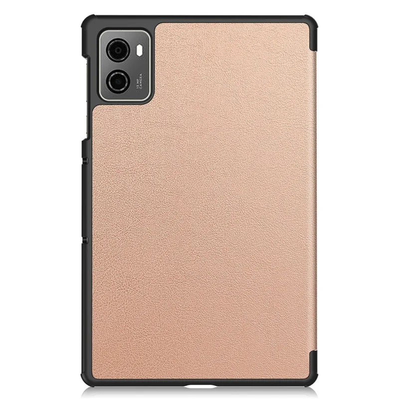 For Lenovo Legion Y700 (2023) / Tab Gen 2 Tri-Fold Stand Leather Case Tablet Cover - Rose Gold