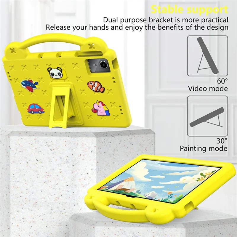 For Huawei MatePad SE 11 / Lenovo Tab M11 / Xiaoxin Pad 11 2024 / Xiaomi Redmi Pad SE Case EVA Tablet Cover - Yellow