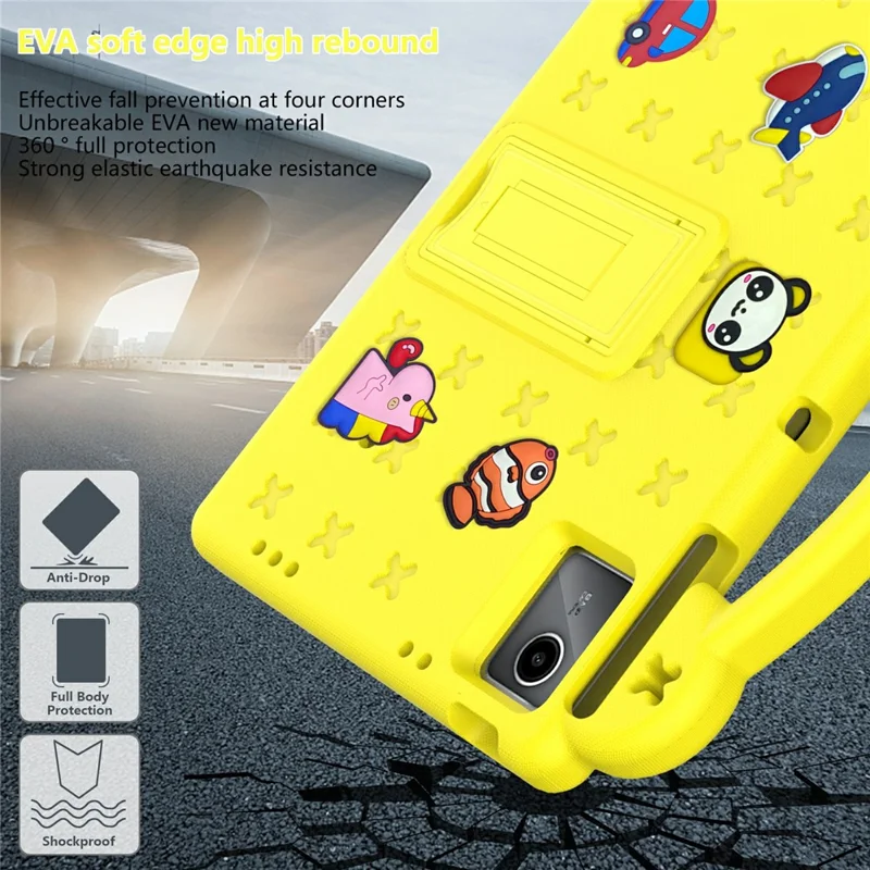 For Huawei MatePad SE 11 / Lenovo Tab M11 / Xiaoxin Pad 11 2024 / Xiaomi Redmi Pad SE Case EVA Tablet Cover - Yellow