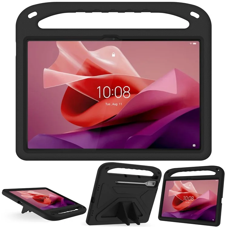 For Lenovo Tab P12 EVA Case Handle Shockproof Kid-Friendly Tablet Cover - Black