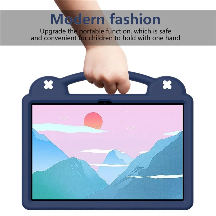 For Lenovo Tab P12 EVA Case with Kickstand Drop Protective Rugged Tablet Cover - Navy Blue