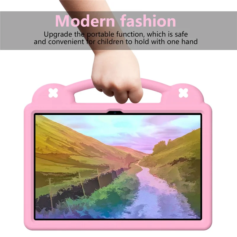 For Lenovo Tab P12 EVA Case with Kickstand Drop Protective Rugged Tablet Cover - Pink