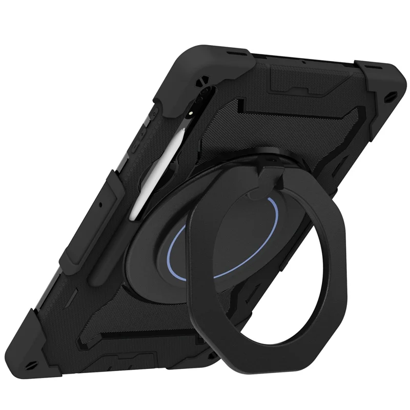 Para Samsung Galaxy Tab S9 Ultra Kickstand Tablet Case Pc+silicona - Negro