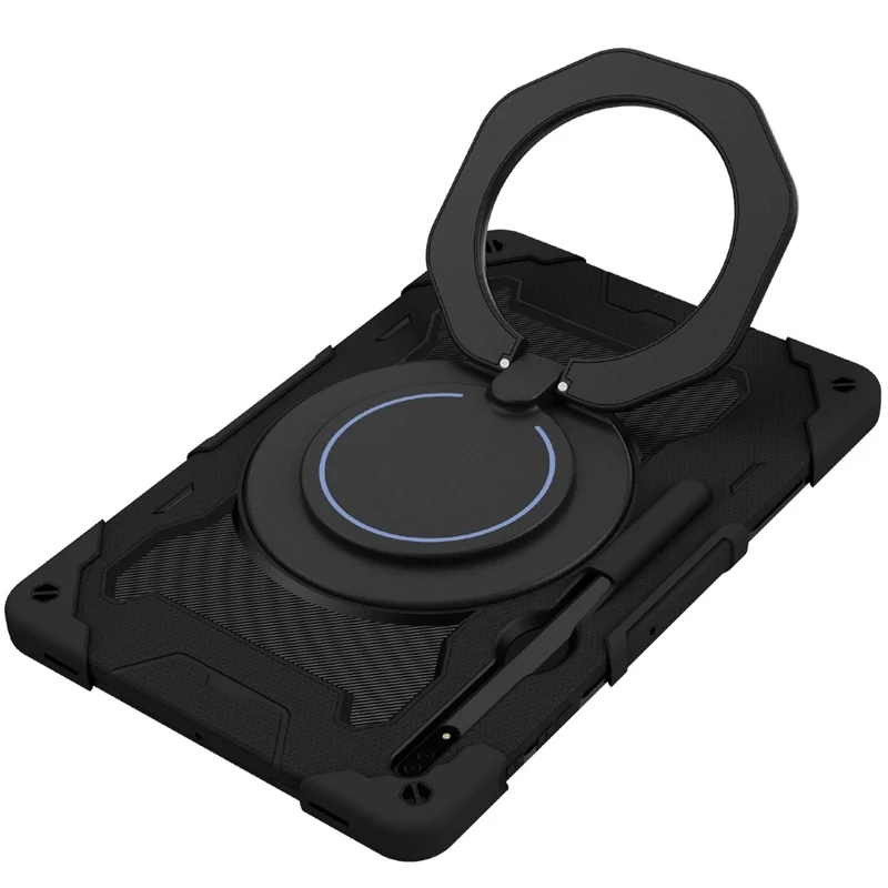 Para Samsung Galaxy Tab S9 Ultra Kickstand Tablet Case Pc+silicona - Negro