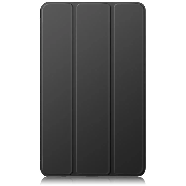 Чехол для планшета Samsung Galaxy Tab A9 x115 из искусственной кожи + ТПУ + акрилового прозрачного материала - черный