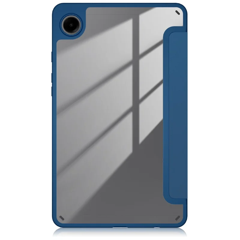 For Samsung Galaxy Tab A11 / A9 Tablet Case PU Leather+TPU+Acrylic Back Cover - Blue