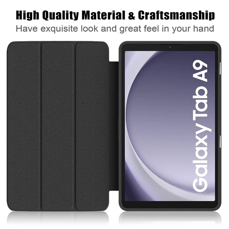 For Samsung Galaxy Tab A9 x115 Leather Tablet Case Pattern Printing Tri-fold Stand - Graffiti