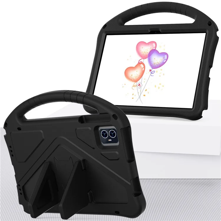 For Teclast M50 HD 10.1 / M50 Pro 10.1 (2023) / Blackview Tab 80 Tablet Case with Handle EVA Shockproof Cover - Black