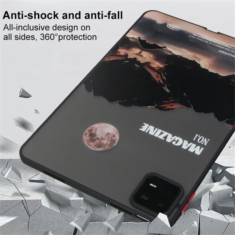 For Xiaomi Pad 6 / Pad 6 Pro Shockproof Tablet Case Landscape Series Pattern Cover - White Snow