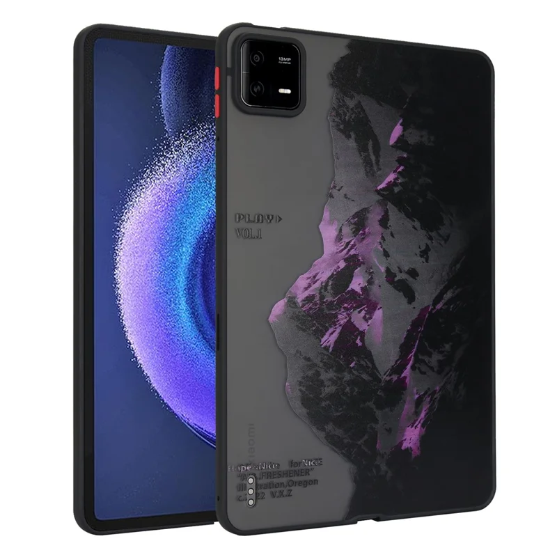 For Xiaomi Pad 6 / Pad 6 Pro Shockproof Tablet Case Landscape Series Pattern Cover - Purple Snow Mountain