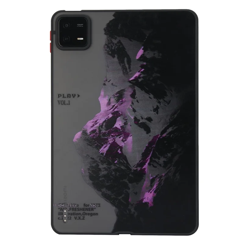 For Xiaomi Pad 6 / Pad 6 Pro Shockproof Tablet Case Landscape Series Pattern Cover - Purple Snow Mountain