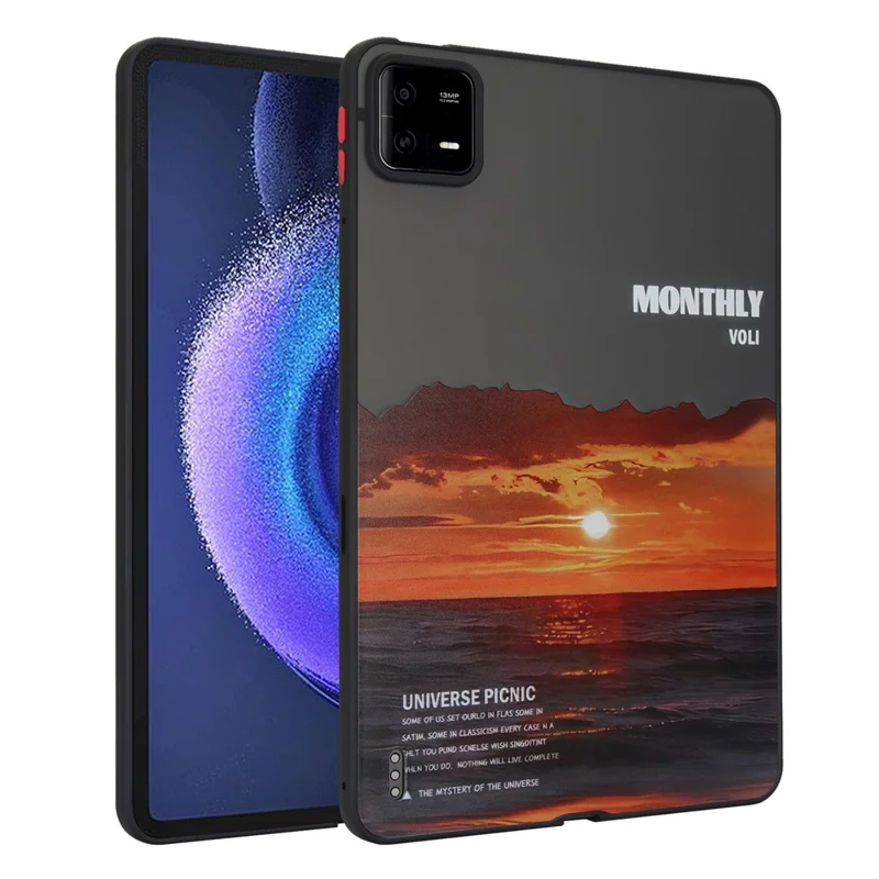 For Xiaomi Pad 6 / Pad 6 Pro Shockproof Tablet Case Landscape Series Pattern Cover - Sunset