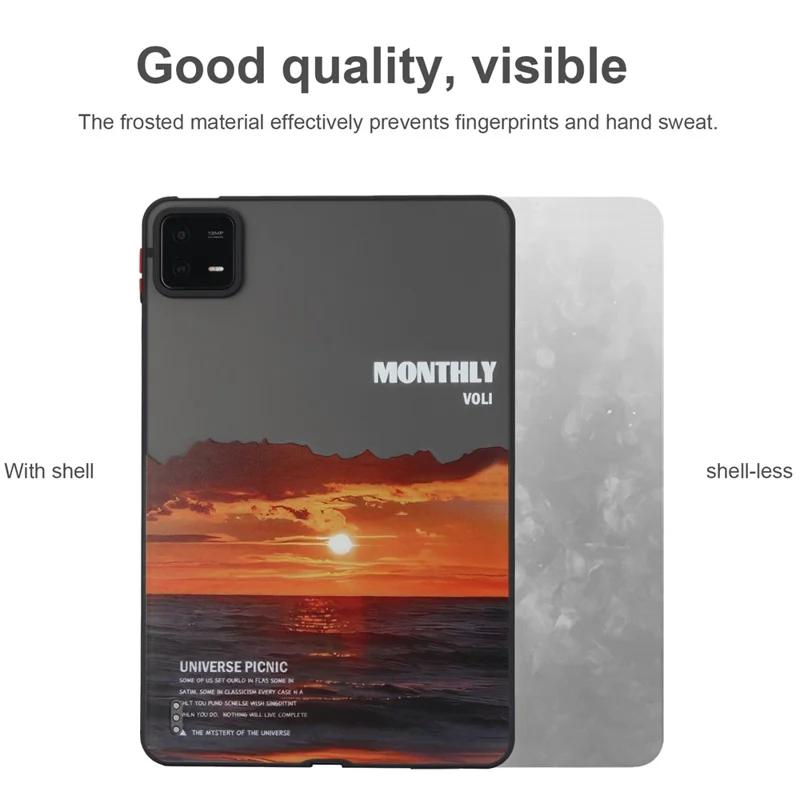 For Xiaomi Pad 6 / Pad 6 Pro Shockproof Tablet Case Landscape Series Pattern Cover - Sunset