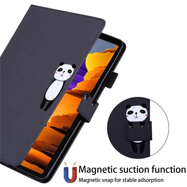 For Samsung Galaxy Tab S8 Leather Case Stand Tablet Cover Card Slots - Black