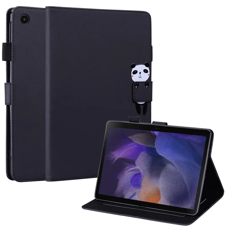 Pour Samsung Galaxy Tab A 8.0 (2019) Case de Cartes de Boîtier Couverture de Tablette en Cuir - Noir