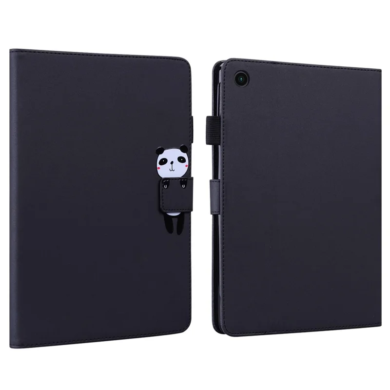 For Samsung Galaxy Tab A 8.0 (2019) Case Card Slots Leather Tablet Cover - Black