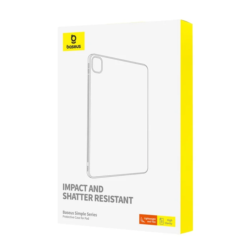 BASEUS Simple Series For iPad Pro 11 (2021) / (2022) / Air (2020) / Air (2022) Slim PC Protective Case - Transparent
